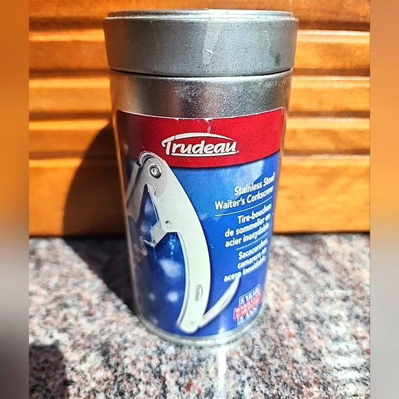 Trudeau Dining New Trudeau Stainless Steel Waiters Corkscrew W Tin